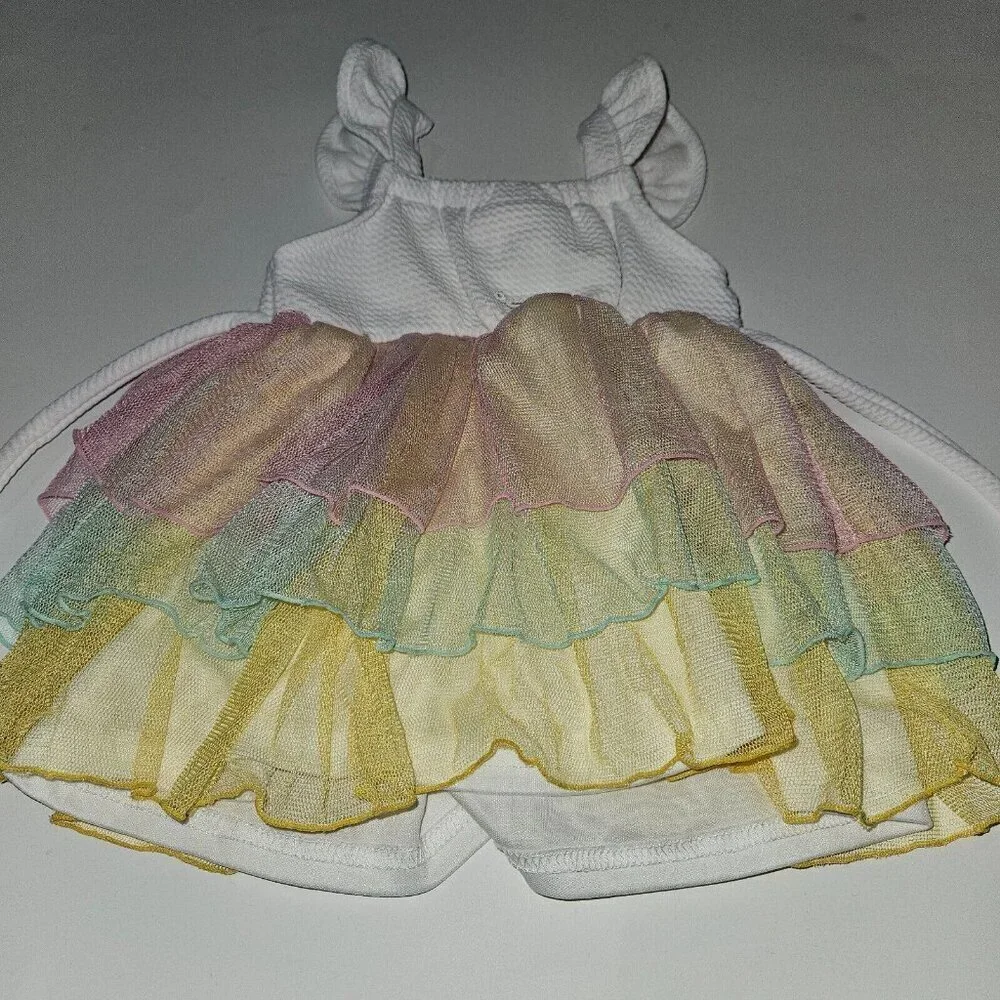 Sweet Heart Rose Tutu Dress Baby 6-9 Months Face Tulle Halloween Costume READ